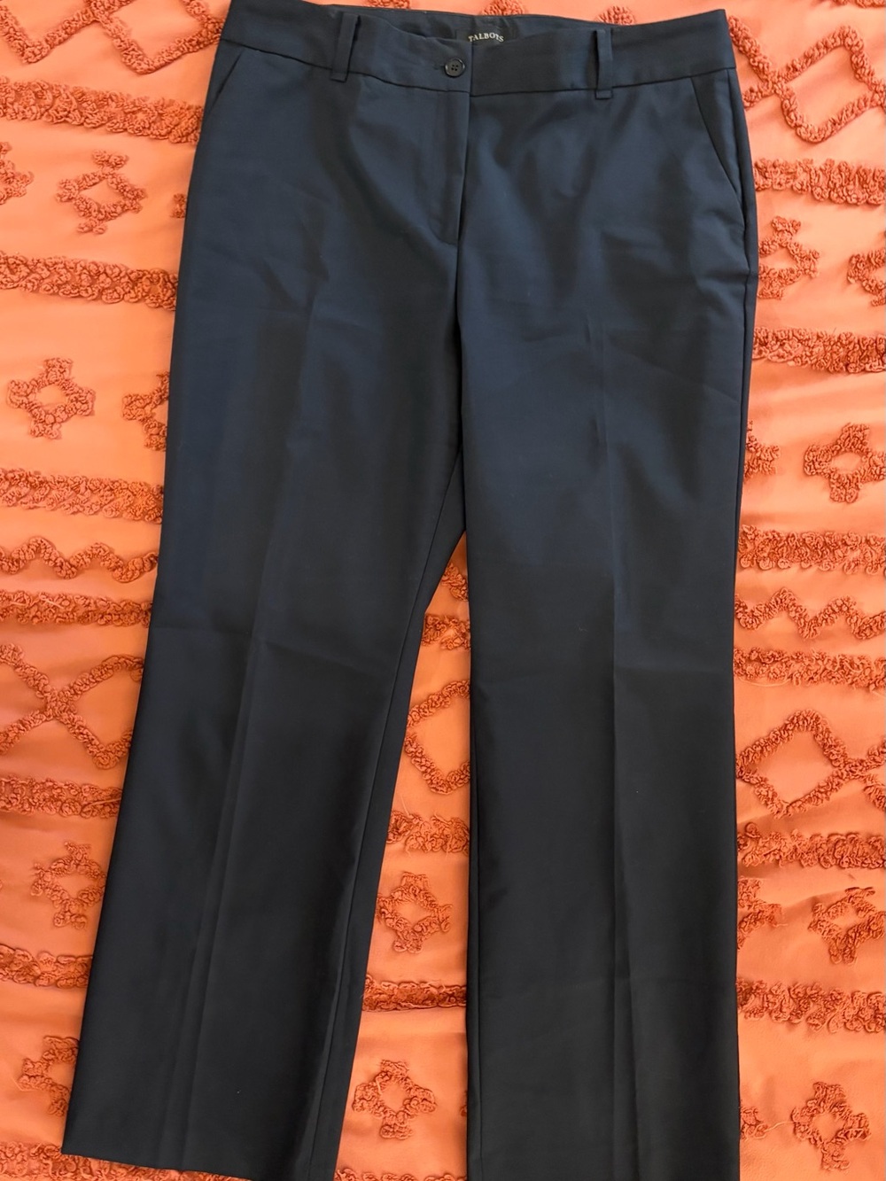 Talbots Navy Women's Straight-Leg Trousers